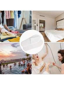 2 piezas/15 piezas/30 piezas/60 Pantuflas desechables, pantuflas de invitados suaves y cómodas con suelas antideslizantes para hotel, hogar, viaje - Transpirables, con acolchado reforzado