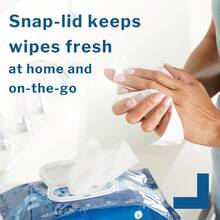 AFRT McKesson Washcloth Wipes For Adults Scented 3 Pack 144 Washcloths Disposable Wash Cloths For Body - No-Rinse Formula With Snap Lid - Good For Incontinence And Elderly - 48 Wipes Per Pack - Thơm - Xem 3