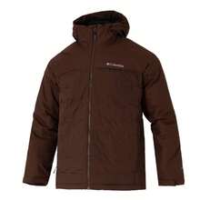 Columbia Men's Down Jacket, Lightweight Everyday Outdoor Outerwear, M Grand Trek Down Hooded GB Casual Wear Top XE4190 (80% Down, 20% Feathers) - Chocolate Color - View 1