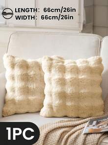 1/2/4 Stück luxuriöser Kunstfell Toskana Kissenbezug, Kissenhülle, ohne Kisseneinsatz, flauschige Heimdekoration Kissenhülle für Wohnzimmer Sofa, Schlafzimmer Kopfteil, Überwurfkissen, Oeko-Tex