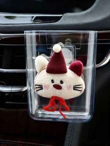 Car Accessories, Women's Car Accessories, Car Organization And Storage, Transparent Car Vent Storage Box, A Variety Of Styles To Choose From, Car Small Item Organizer, Card Holder, Mobile Phone, Cosmetics Storage Box, Practical Car Accessories For A Neat Interior, Say Goodbye To Dirt And Mess, Can Be Used In Multiple Scenes, So That Your Items Are Clearly Visible, A Must-Have Storage Item For Sophisticated People!