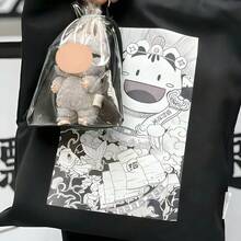 1 Stück für Labo transparente Puppen Ausstellungstasche, tragbare staubdichte Puppen Schutzhülle, Aufhänge-Displaybeutel mit Kordel (Puppe nicht enthalten) für Labo - Verschiedenfarbig - Übersicht 5