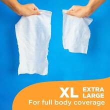 AFRT Aquation XL Body Cloth 12.5x7.5" No-Rinse Cleansing Wipes With Aloe And Vitamin E Hypoallergenic For Adults Seniors Postpartum Caregivers 50 Count/ 6 Pack 300 Total - như hình ảnh - Xem 4