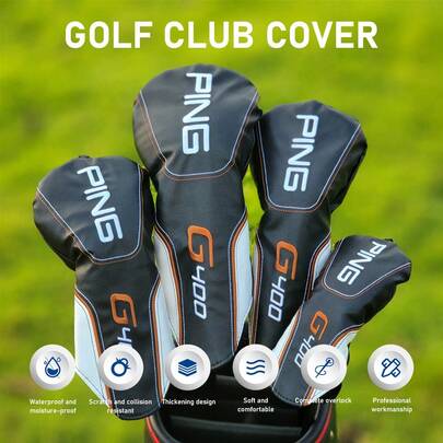 PING G400 Driver & Fairway Wood Headcovers Set - Golf Club Protection
