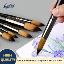 Conjunto de pincéis redondos profissionais Xin Bowen para pintura em aquarela, acrílico, guache, tinta e têmpera, ideal para artistas e amadores. - Tamanho Único - Ver 8