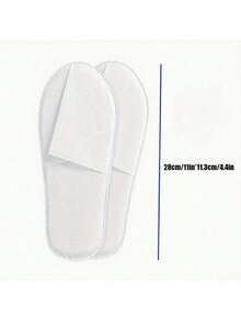 2 piezas/15 piezas/30 piezas/60 Pantuflas desechables, pantuflas de invitados suaves y cómodas con suelas antideslizantes para hotel, hogar, viaje - Transpirables, con acolchado reforzado