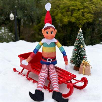 Elfo impertinente, elfi di Natale - elfo con gambe lunghe, accessori natalizi per neonati - Elfie (maschio), piccola bambola elfo per bambine e bambini, tradizione natalizia - regali di Natale, giocattoli, capodanno