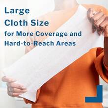 AFRT McKesson Washcloth Wipes For Adults Scented 3 Pack 144 Washcloths Disposable Wash Cloths For Body - No-Rinse Formula With Snap Lid - Good For Incontinence And Elderly - 48 Wipes Per Pack - Thơm - Xem 2