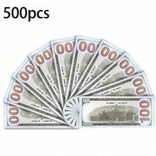 100/300/500张逼真假钞模型，摄影道具，圣诞派对装饰，派对用品，金钱主题派对，100美元道具钞票，电影道具，假币，游戏用钱，栩栩如生的假钞，婚礼用品，毕业派对装饰