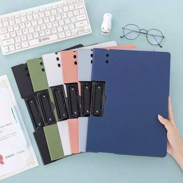 A4 Transparent File Folder, Plastic Document Bag, Office Supplies, Exam Paper & Document Storage (Christmas Decorations)