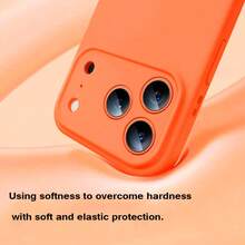 1个纯色哑光液态硅胶软手机壳，兼容 17 Pro Max Air 16 15 14 13 12 11 Pro Max Plus AirMagsafe磁吸无线充电边框后盖，液态硅胶手机壳，圣诞礼物