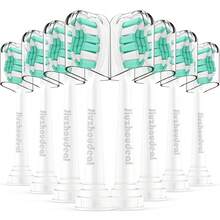 Replacement Toothbrush Heads Compatible With Philips Are C2 Plaque Control Protective Clean 4100 5100 6100 Electric Toothbrush, 8-Pack  Brush Heads{Inchcolor_nameinch:Inch8PackWhiteinch} - 8個裝白色 - 查看 1