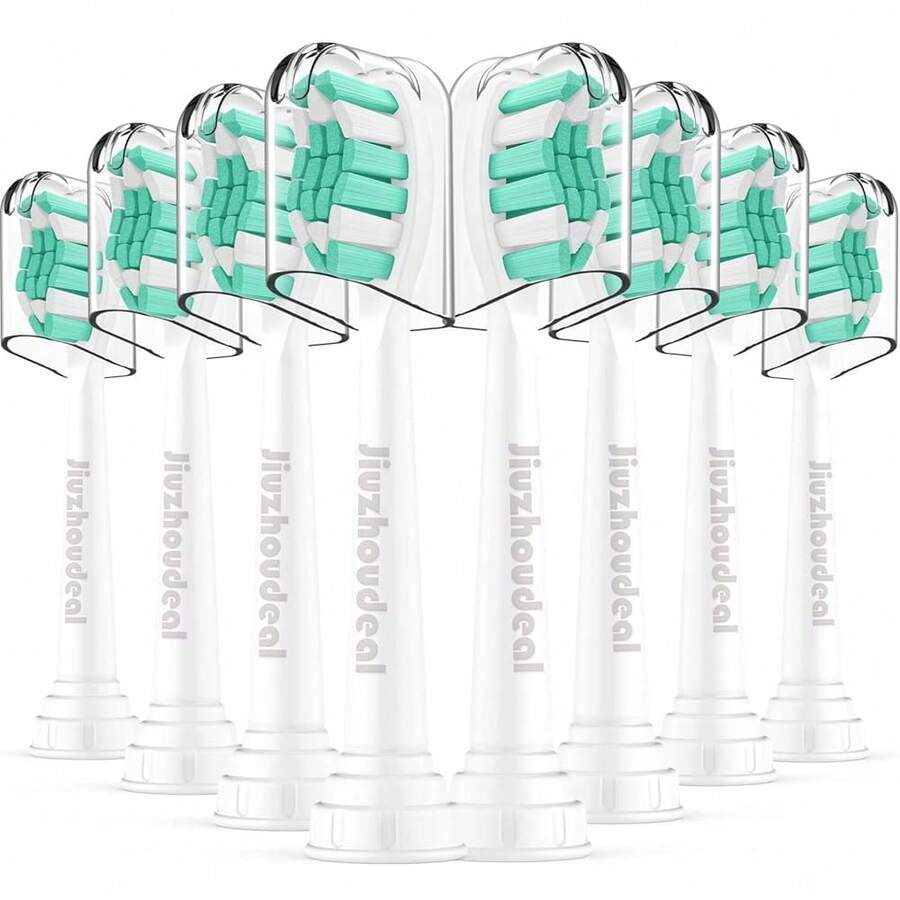 Replacement Toothbrush Heads Compatible With Philips Are C2 Plaque Control Protective Clean 4100 5100 6100 Electric Toothbrush, 8-Pack  Brush Heads{Inchcolor_nameinch:Inch8PackWhiteinch} - 8個裝白色 - 查看 1