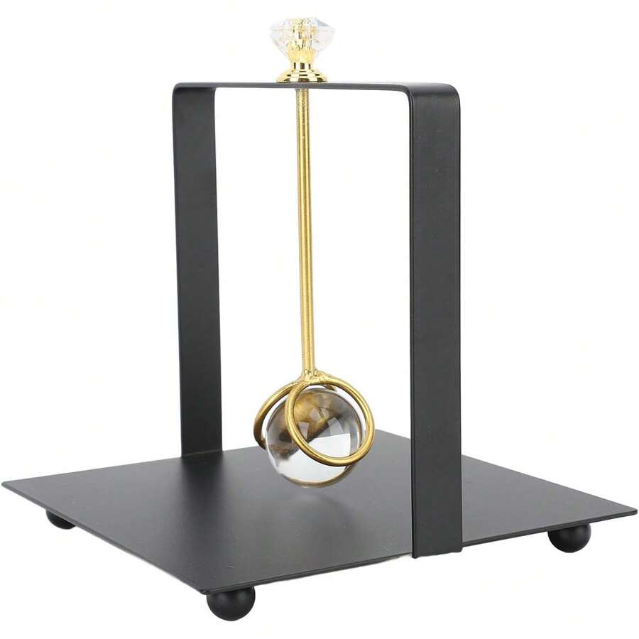 Servilletero con asa elevadora, moderno y elegante, dispensador de servilletas de papel cuadrado, almacenamiento de servilletas de papel de hierro grueso para cocina, comedor decoración - Negro - - Ver 1