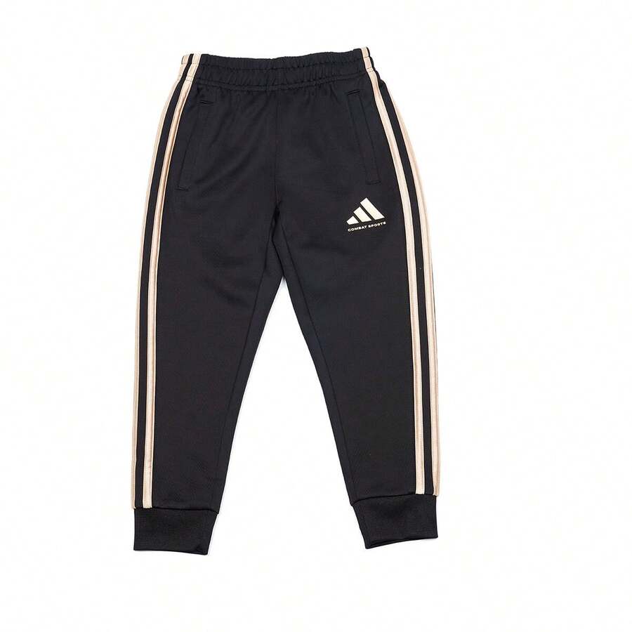 Adidas Tween Boy Contrast Striped Tape Side Tissue Pants - Black - View 1