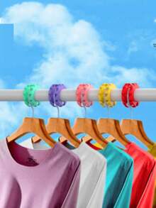 5pcs Silicone Clip Clothesline Hooks, Windproof Clothesline Clips, Clothesline Hangers Drying Rack Clips