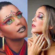 975Pcs Face Gems Hair Gems, Self-Adhesive Face Jewels Eye Jewels Rhinestones 3/4/5/6 Mm DIY Face Gems Stick On, Hair Body Rhinestones Gems Crystals Pearls For Face Makeup, Crafts (Gem_Color){Inchcolor_nameinch:Inchgem_colorinch} - 寶石顏色 - 查看 5