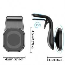 1pc New Creative Air Vent Magnetic Car Phone Holder, Clip-On Car Air Vent Phone Mount, Sturdy Fixation, Stable Phone Attachment Even On Bumpy Roads Or Extreme Tests, Car Phone Accessories/Car Phone Holder