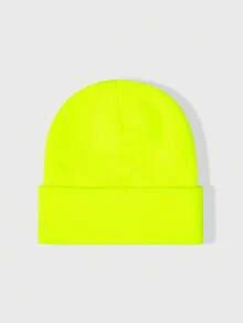 1pc Y2K Style Fashionable Versatile Oversized 360 Needle Flat Knit Beanie Hat, Suitable For Street, Party, Autumn/Winter Outdoor - Knitted Hat - View 39