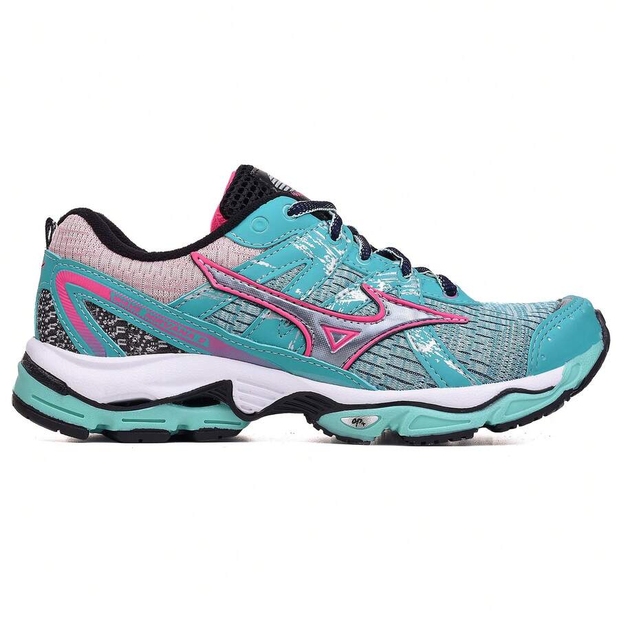 Mzo Men's And Women's Soft Comfortable Athletic Shoes For Gym And Fitness - Aqua Pink Green - View 1