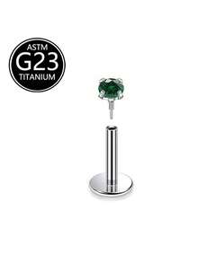 1 件 G23 钛 16G 氧化锆唇钉唇环 6-10 毫米穿孔饰品耳软骨耳屏耳轮内螺纹耳垂耳环