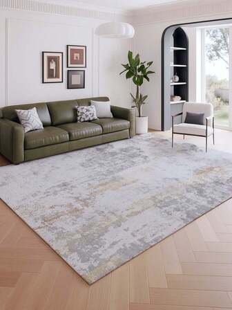 奢华渐变色室内装饰大地毯，珍珠绒材质，底部可水洗，适用于客厅、沙发、卧室、床边防滑垫、餐厅厨房、办公椅垫、玄关门垫、户外野餐垫、户外露营毯