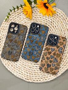 Handyhülle mit Tiermuster und Herzen, Handyhülle mit Zebra-Leopardenmuster, ausgefallenes Streetstyle-Design, langlebige Schutzhülle, kompatibel mit iphone16 pro max/16pro/16plus/16/15promax/15pro/15plus/15/14promax/14pro/14plus/14/13promax/13pro/13/12promax/12pro/12/11promax/11pro/11/X/XS/XSmax