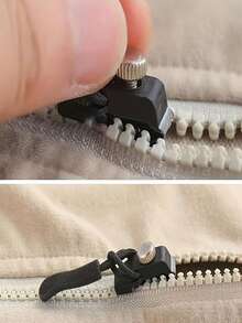 3/4/6件套通用拉链维修套装，可拆卸拉链头，适用于夹克、行李箱、包袋，无需缝纫，适用于夹克、行李箱、包袋、家用拉链头更换，无需工具