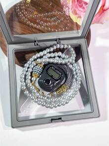 2件套念珠礼盒，99颗6毫米斋月祈祷珠，带计数器，多色水钻装饰计数珠串，适用于斋月宗教仪式、诵读计数，斋月男女皆宜，宗教人士使用及礼品 - 彩色 - 查看 26