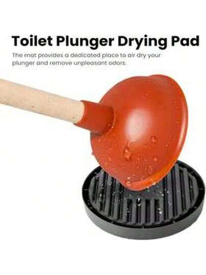 带速干垫的马桶凳，圆形底座，马桶凳收纳架，适用于浴室，可作植物托盘，适用于家庭厨房、卧室、浴室，厨房配件，厨房用品，家居必需品，家居装饰，清洁用品，浴室装饰及配件，秋季装饰，浴室收纳整理，种植配件