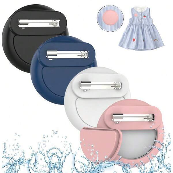 1pc Pet AirTag Anti-Lost Protector Case, Silicone Protective Cover, Clip Brooch For Clothes, Backpack
