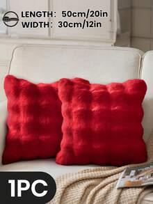 1/2/4 Stück luxuriöser Kunstfell Toskana Kissenbezug, Kissenhülle, ohne Kisseneinsatz, flauschige Heimdekoration Kissenhülle für Wohnzimmer Sofa, Schlafzimmer Kopfteil, Überwurfkissen, Oeko-Tex