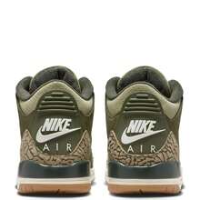 Big Kid's Jordan 3 Retro Medium Olive/Sequoia (DM0967 202) - 綠色 - 查看 5