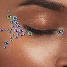 975Pcs Face Gems Hair Gems, Self-Adhesive Face Jewels Eye Jewels Rhinestones 3/4/5/6 Mm DIY Face Gems Stick On, Hair Body Rhinestones Gems Crystals Pearls For Face Makeup, Crafts (Gem_whiteab){Inchcolor_nameinch:Inchgem_whiteabinch} - gem_whiteab - 查看 5
