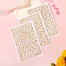 975Pcs Face Gems Hair Gems, Self-Adhesive Face Jewels Eye Jewels Rhinestones 3/4/5/6 Mm DIY Face Gems Stick On, Hair Body Rhinestones Gems Crystals Pearls For Face Makeup, Crafts (Gem_Yellow){Inchcolor_nameinch:Inchgem_yellowinch} - 寶石黃 - 查看 4