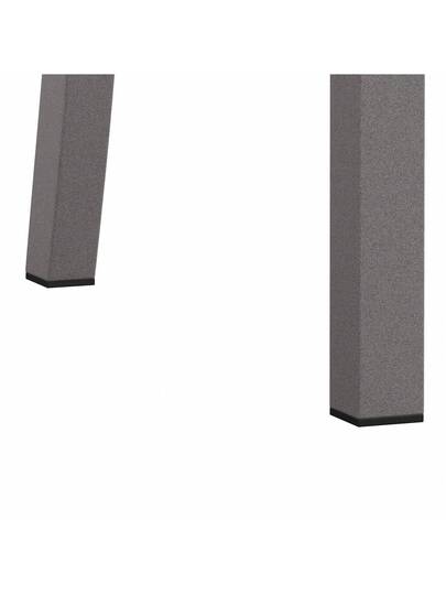 Set Of Dining Chairs Steel Legs PU Leather Seats Kitchen Living Room Zwart Grijs view 9