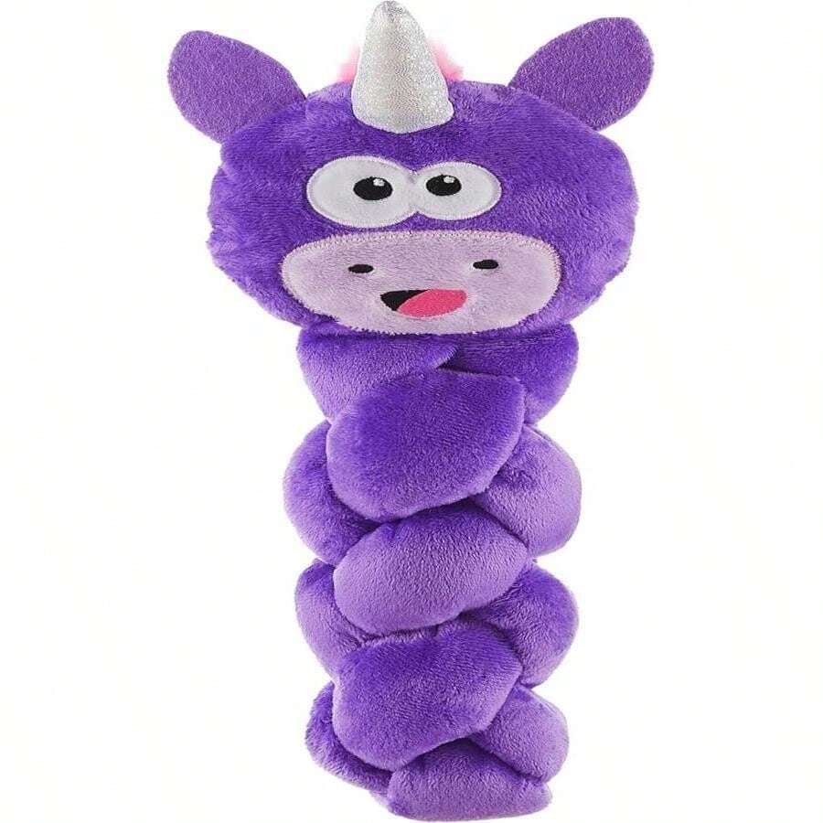 Outward Hound By Nina Ottosson Twistiez Interactive Plush Dog Treat Puzzle, Unicorn, Purple - MàuG - Xem 1