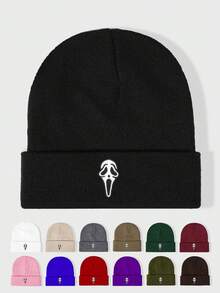 1顶刺绣针织帽，男女通用加厚针织帽，保暖户外帽，无檐帽，Y2K风格男女冬季服饰 - 針織帽 - 查看 21