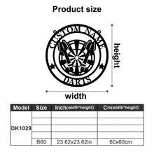 1 pieza Decoración de pared de metal personalizada para juego de dardos, logotipo con nombre personalizado de jugador de dardos, regalo para amantes de los dardos, regalo personalizado de diana de dardos, decoración de pared de metal para club de dardos, letrero de diana de bar, decoración de sala de juegos, decoración de garaje, decoración del hogar, decoración de pared, decoración de habitación, decoración de sala de estar, regalo de Navidad - Multicolor - Ver 23