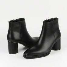Men's High-Heeled Platform Chelsea Boots Fashion Men's Boots - Black - View 1