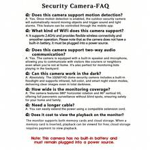 1个2K高清3MP无线WiFi安防摄像头，智能家居安防摄像头，宠物摄像头，婴儿监视器，保姆摄像头，家用摄像头，房间摄像头，室外监控摄像头，360°旋转/90°倾斜/变焦，手机远程控制，多人共享，双向语音，彩色夜视，移动侦测，推送通知，支持SD卡/云存储，回放功能，安装简便，家用/办公安防摄像头 - 彩色 - 查看 12