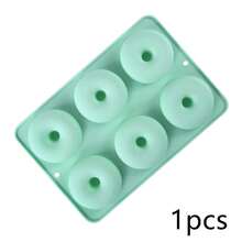 1/2pcs Silicone Donut Mold Suitable For 6 Donuts,E Silicone Muffin Pan, Non-Stick, Dishwasher, Heat-Resistant