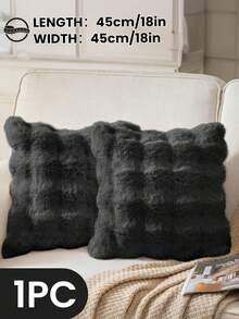 1/2/4 Stück luxuriöser Kunstfell Toskana Kissenbezug, Kissenhülle, ohne Kisseneinsatz, flauschige Heimdekoration Kissenhülle für Wohnzimmer Sofa, Schlafzimmer Kopfteil, Überwurfkissen, Oeko-Tex