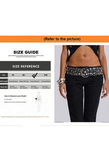 1 件宽朋克铆钉眼腰带，不对称 Y2K Baddie Aesthetics 轻质多功能皮带