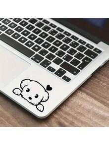 2pcs Of Cute Cartoon Puppy Computer Stickers For Cars Bumpers Vehicles Trucks Walls Laptops Doors Windows Skateboards Tablets