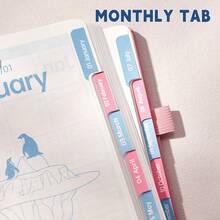 52 Weeks Weekly Planner Undated Spiral Agenda A5 Notebook Daily Student Schedules Journal Stationery Office School Supplies (Pink),School Supplies,Back To School