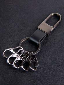 Un llavero multifuncional de liberación rápida con múltiples bucles y ganchos, fácil de organizar, que combina un diseño minimalista de alta gama (1 gancho grande + 5 ganchos de liberación rápida pequeños), con un material de plástico duradero adecuado para varias escenas - ideal para - Multicolor - Ver 4