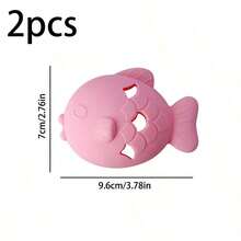 3pcs Silicone Fish-Shaped Cat Chew Toy - Interactive Treat Dispenser, Puzzle Snack Pet Toy For Dental Health, No Batteries Needed, Materials, Interactive Cat Toys