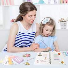 EUARD Kit de Diario DIY para Niñas, Juego de Suministros para Álbum de Recortes y Diario, Regalo Ideal para Niñas de 8-14 Años, Set de Manualidades para Desatar la Creatividad en Arte y Escritura (SH029 Rosa) - 1 - Ver 5