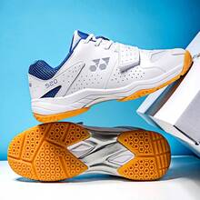 Men's Badminton Shoes - Lightweight High-Performance Indoor Sports Shoes With Shock Absorption - Blue - View 3